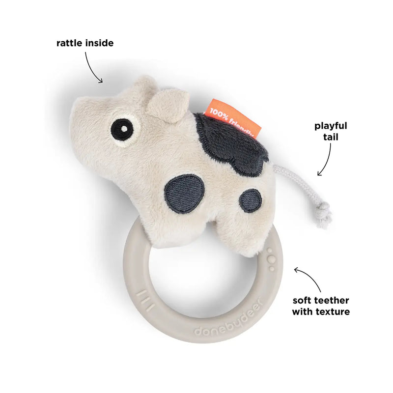 Sensory rattle w/teether