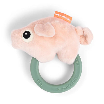 Sensory rattle w/teether