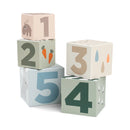 Stacking cubes 5 pcs - Deer friends - Colour mix